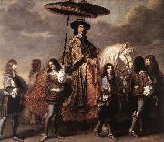 LE BRUN, Charles Chancellor Sguier at the Entry of Louis XIV into Paris in 1660 sg USA oil painting artist
